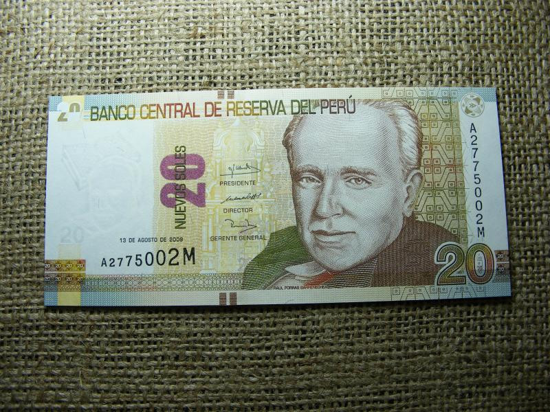 Peru 20 sol, 2009, UNC, (A1)
