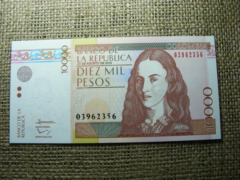 Kolumbia 10000 peso, 2012, UNC