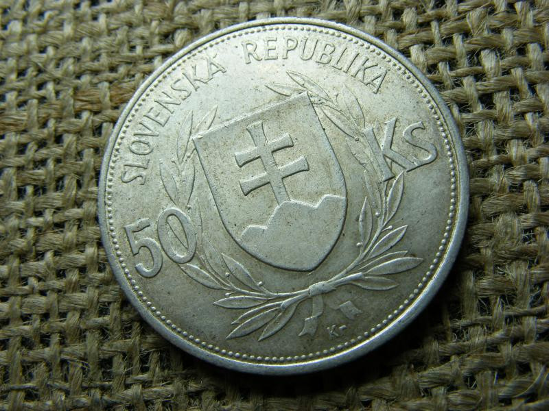 Szlovákia, 50 korona, 1944, ezüst