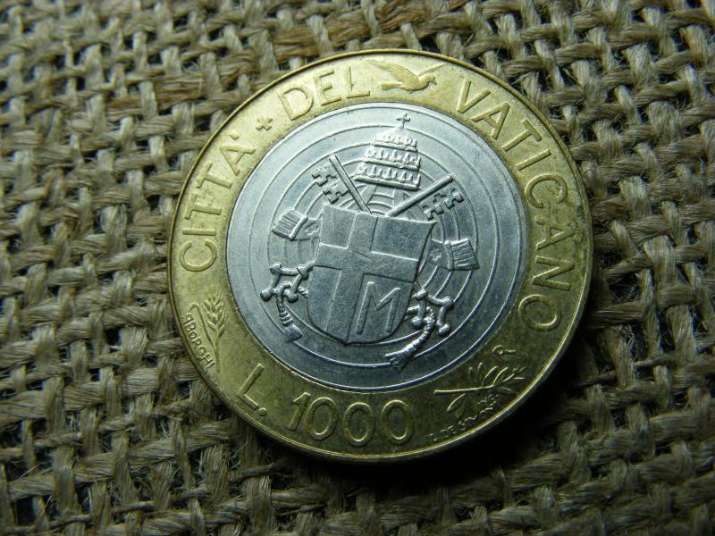Vatikán 1000 lire, 1998, líra