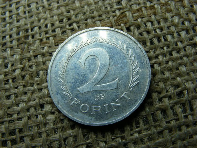 Ezüst 2 forintos érme, 1966, kabinet sorból