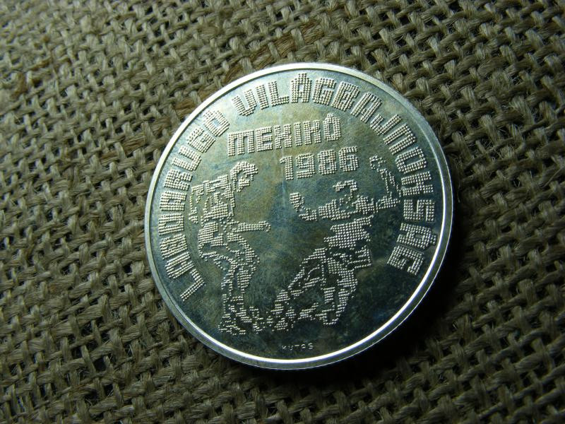 Ezüst 500 forintos érme, 1986, BU