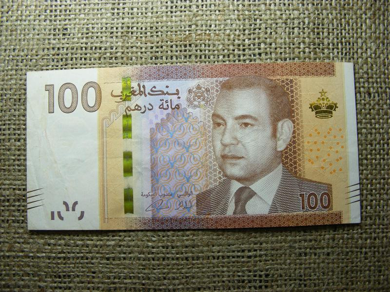 Marokkó 100 dirhams, 2012, VF+ (A5)