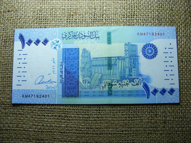 Szudán 1000 fontos bankjegy, 2022, UNC, (A5)