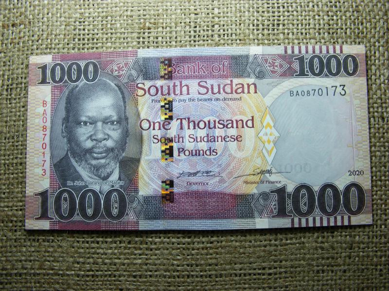 Dél-Szudán 1000 font, 2020, UNC, A5