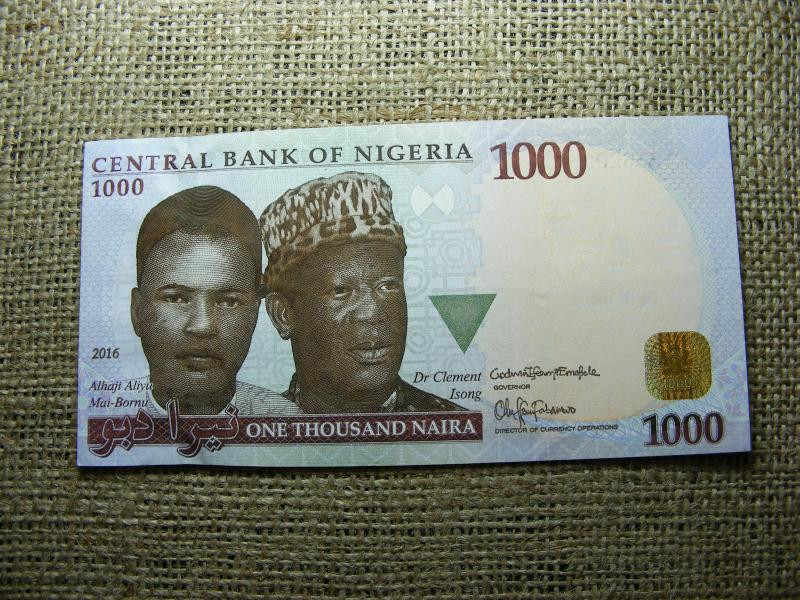 Nigéria 1000 naira, 2016, VF+, (A5)