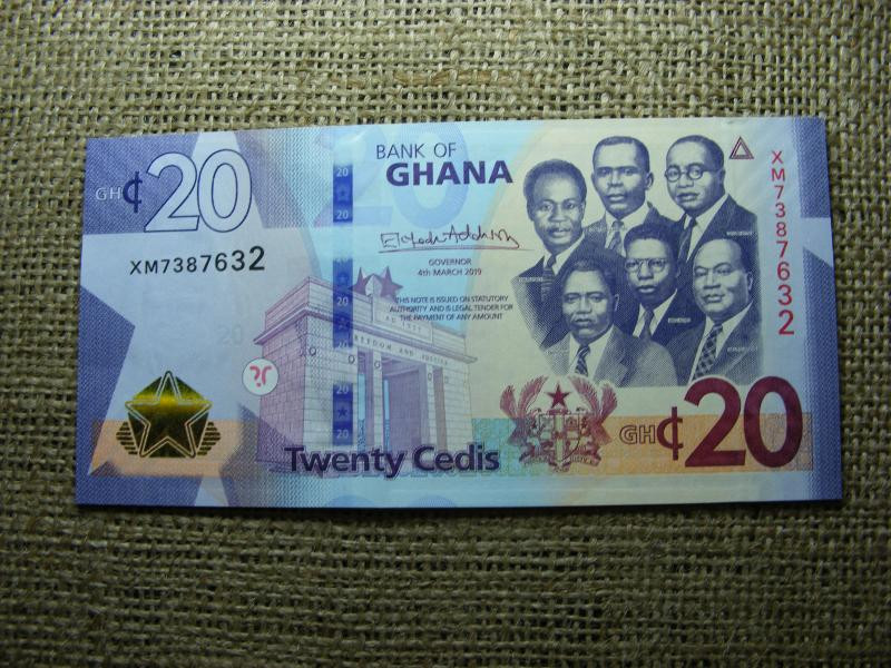 Ghána 20 cedi, 2019, UNC, (A5)