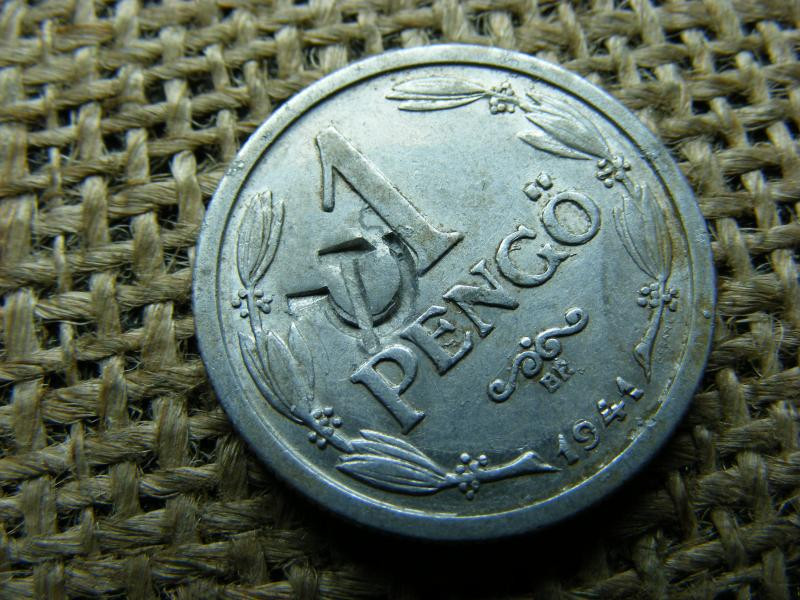 1 pengő, 1941, sarló-kalapács beütés