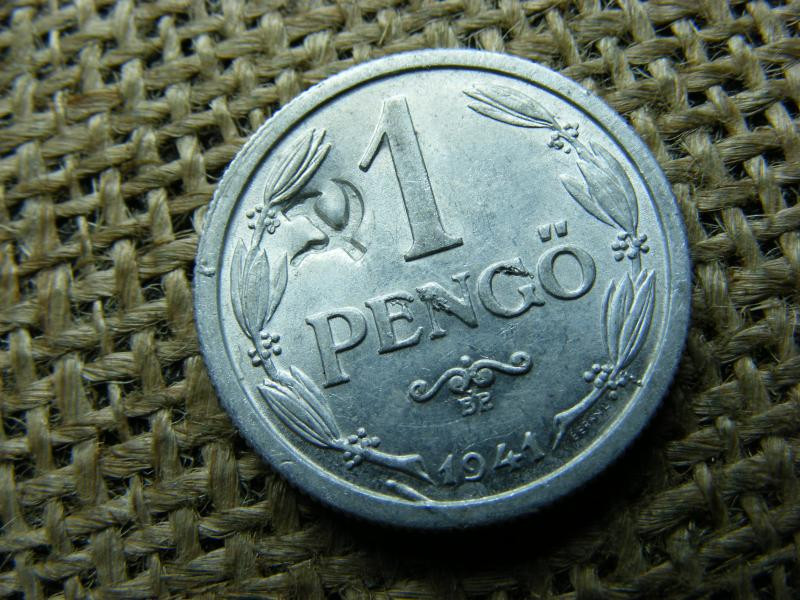 1 pengő, 1941, sarló-kalapács beütés
