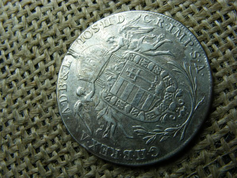 I. József ezüst 1/2 tallér, 1785, fülnyom