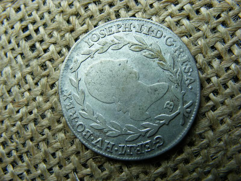 II. József, 10 krajcár, 1787 B, ezüst