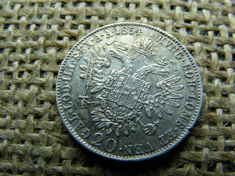 Ezüst 20 krajcár, 1854, Ferenc József