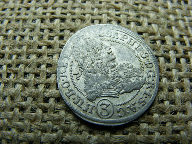 József, 3 krajcár, 1708, ezüst