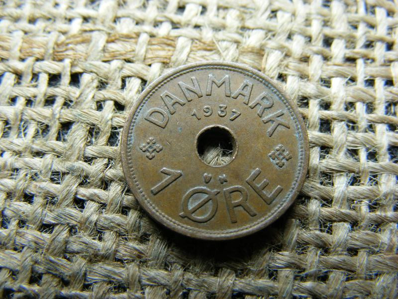 Dánia 1 öre érme, 1937