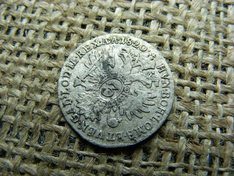 Ezüst 3 krajcár, 1820, Habsburg