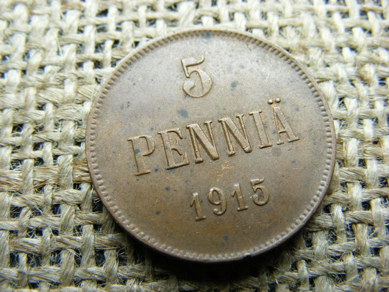 Finn 5 pennia, 1915