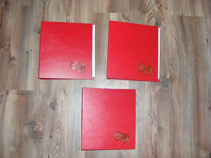 Leuchtturm Optima Érmealbum, 5 Lapos, Piros, Bővíthető