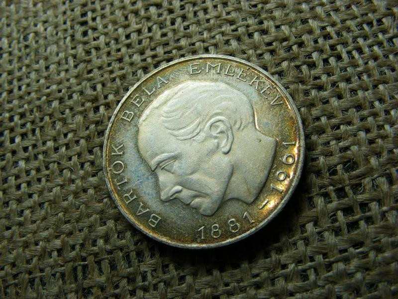 Ezüst 25 forint, 1961, Bartók