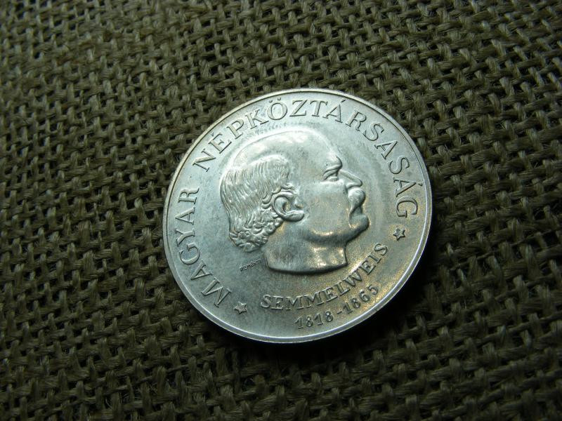 Ezüst 50 forint, 1968, Semmelweis