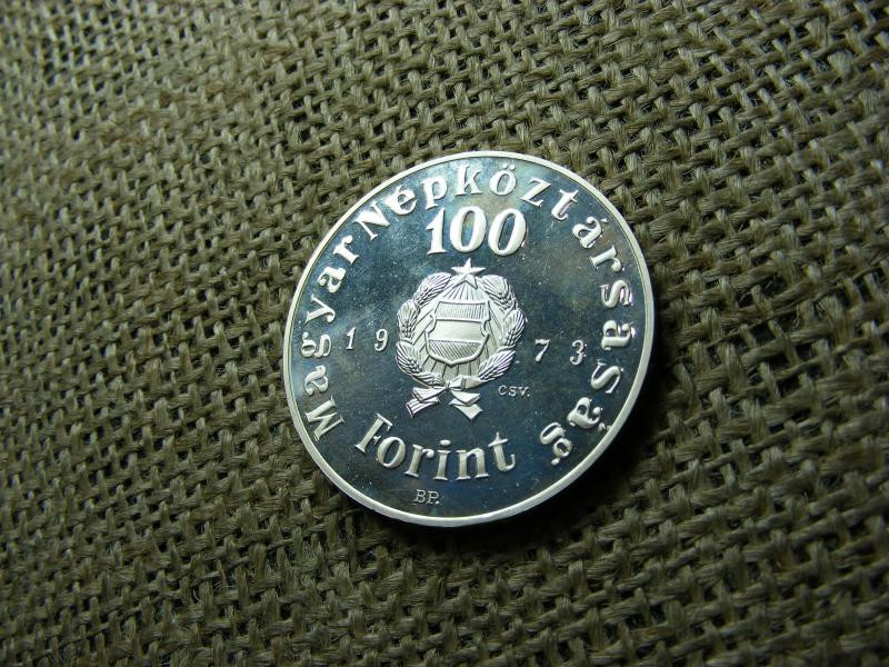 100 forintos érme, 1973, Petőfi, PP