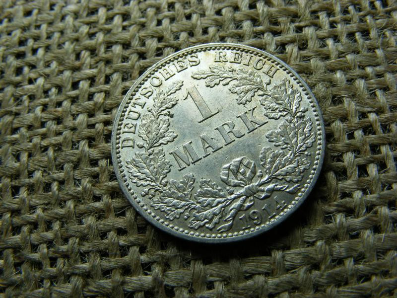 Ezüst 1 márka érme, 1914, A