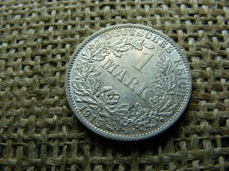 Ezüst 1 márka érme, 1915, A