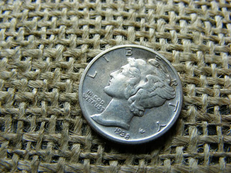 USA ezüst dime, 1938
