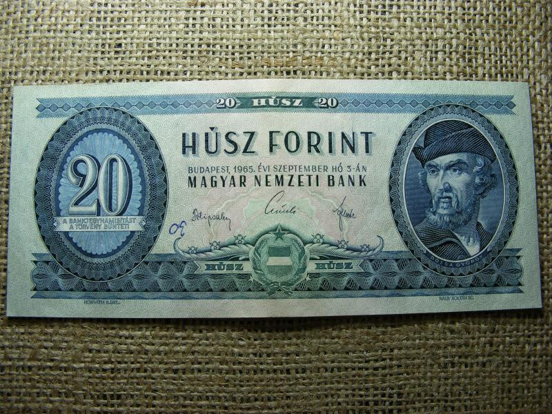 20 forintos bankjegy, 1965