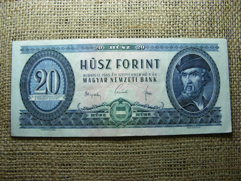 20 forintos bankjegy, 1965
