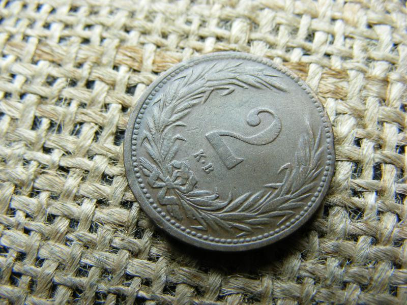 2 fillér, 1905, Korona
