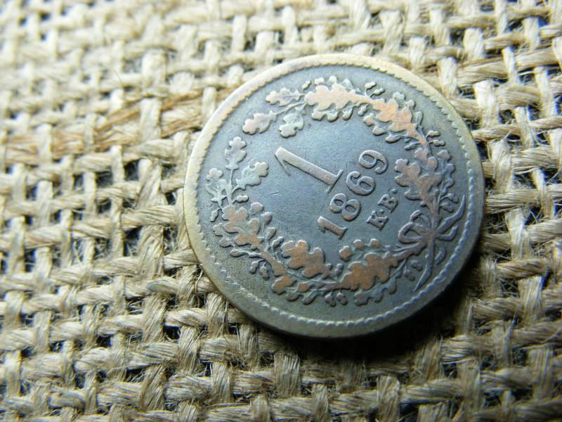 1 krajcár, 1869, KB