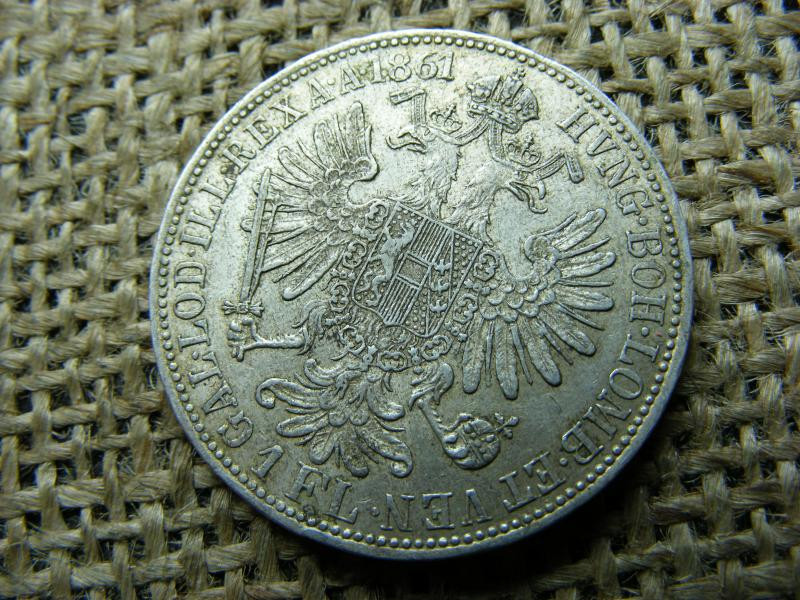 Ezüst 1 forint, 1861, Ferenc József