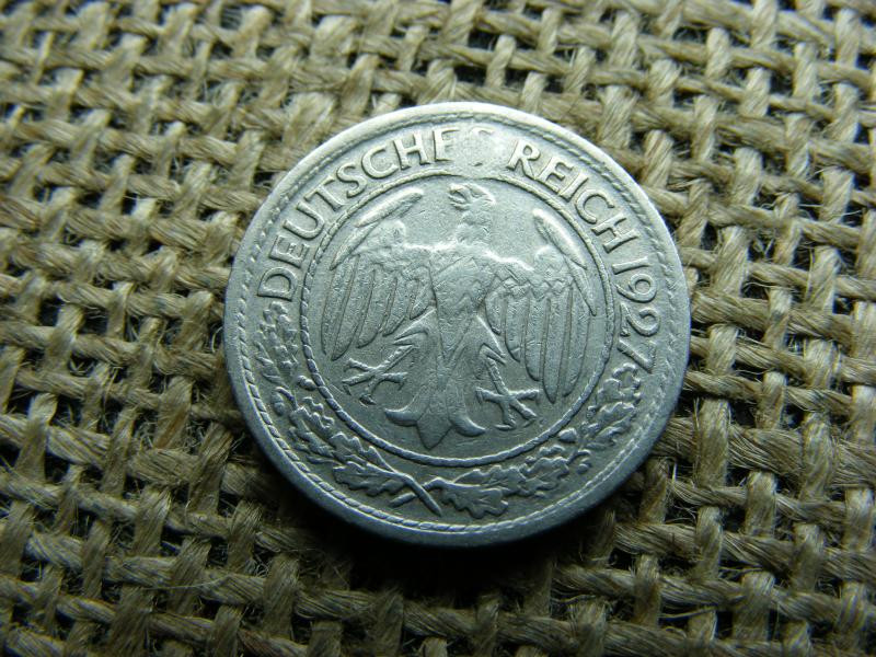 Birodalmi 50 pfennig, 1927, A