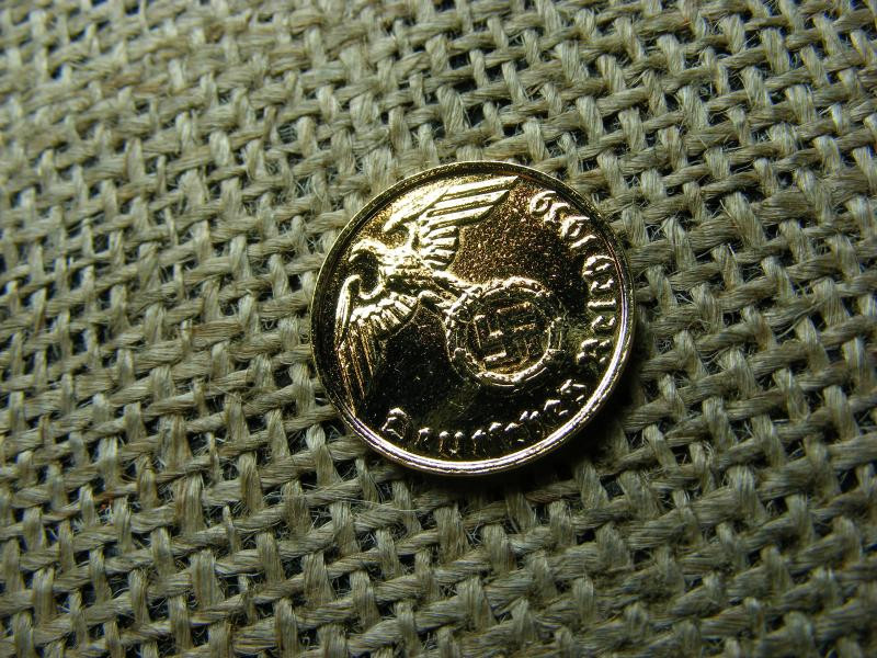Aranyozott Birodalmi 2 Pfennig, 1939 B