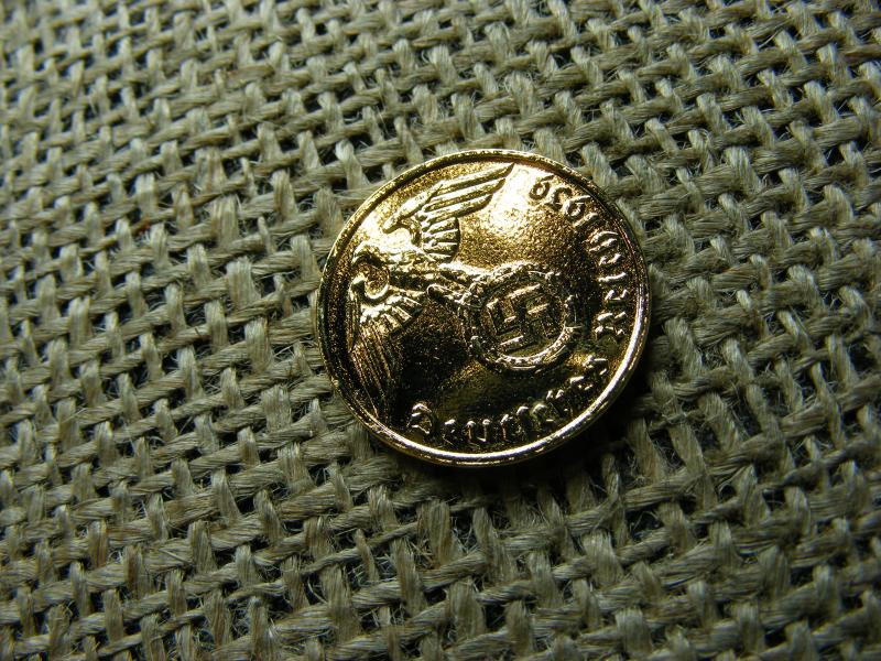 Aranyozott Birodalmi 2 pfennig, 1939 E