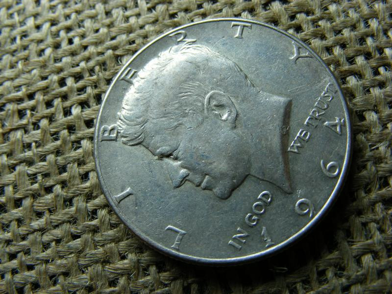 USA 1/2 dollár, 1964, ezüst