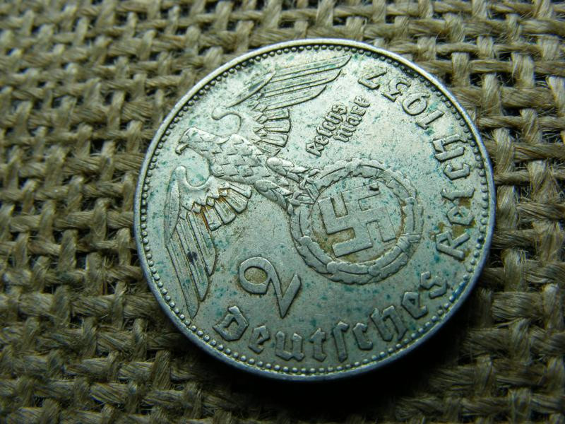 Birodalmi 2 márka, 1937 E, ezüst, eredeti