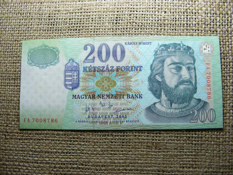 200 forintos bankjegy, 2003, FA, VF+