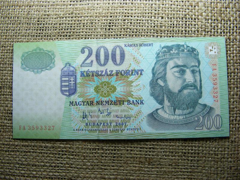 200 forintos bankjegy, 2007, FA, UNC - aUNC