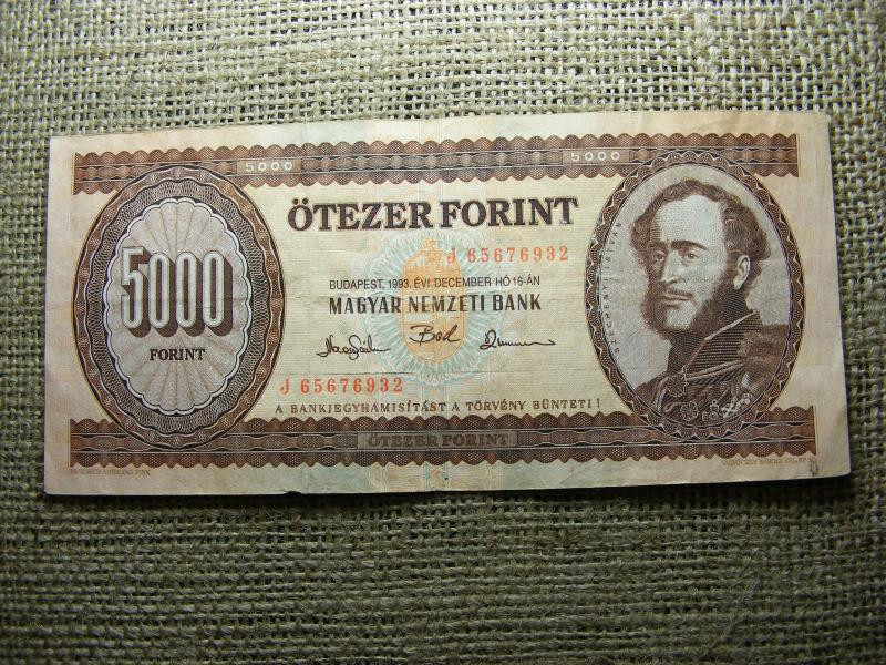 5000 forintos bankjegy, 1993, J sorozat