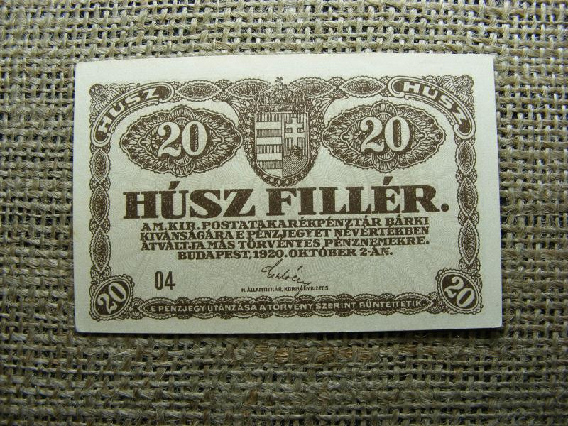 20 fillér, 1920, 04