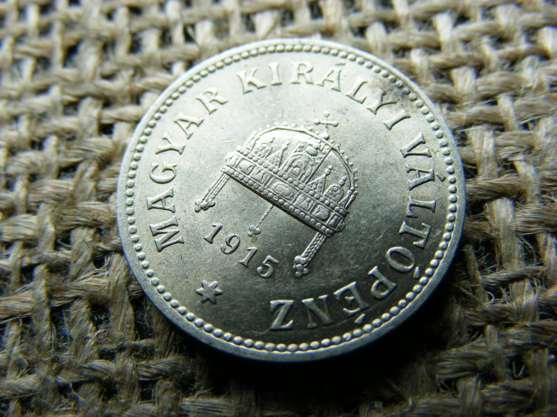 10 fillér, 1915, Korona