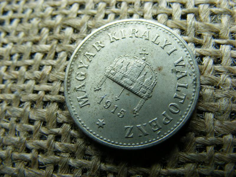 10 fillér, 1915, korona
