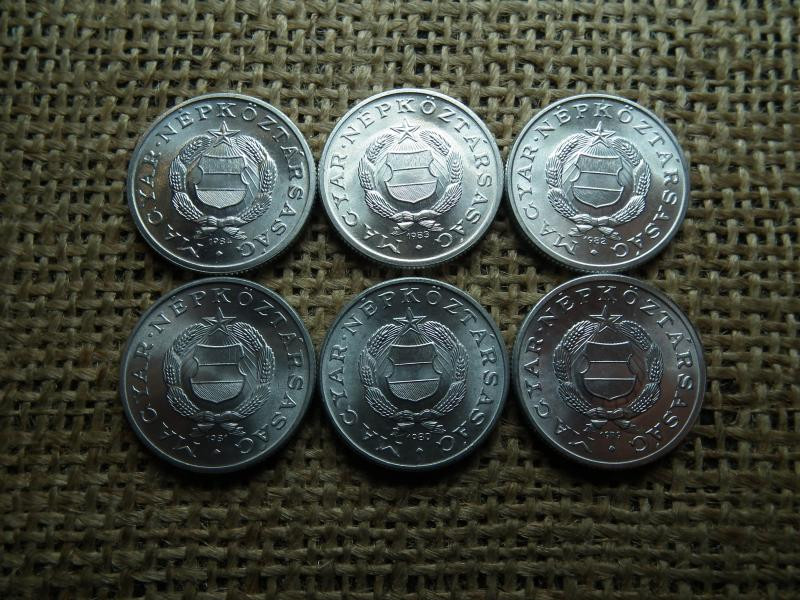 1 forint, 1979-1984, verdefényes sor