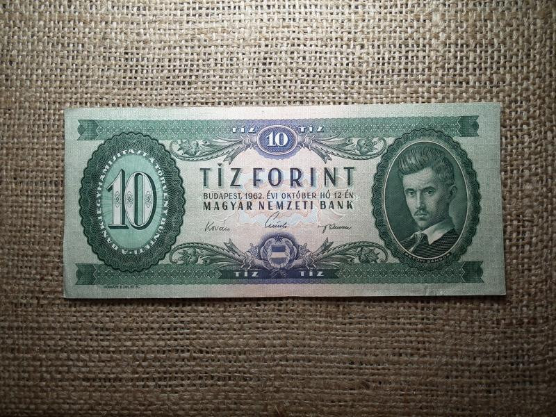 10 forintos bankjegy, 1962