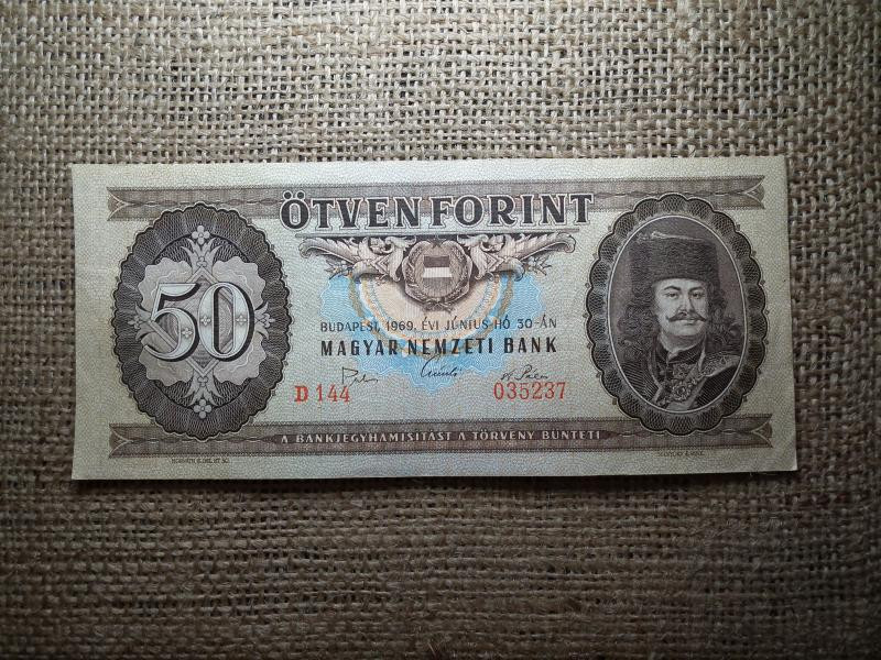 50 forintos bankjegy, 1969