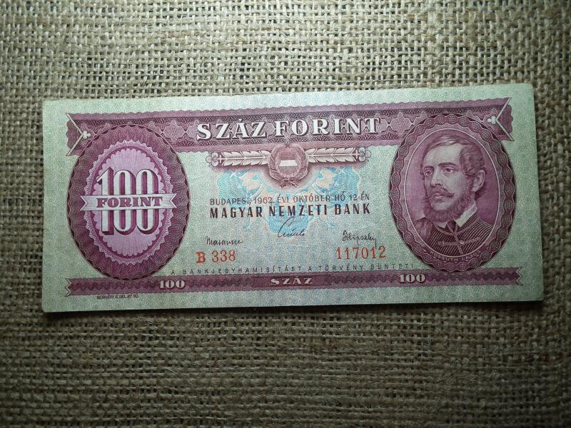 100 forintos bankjegy, 1962
