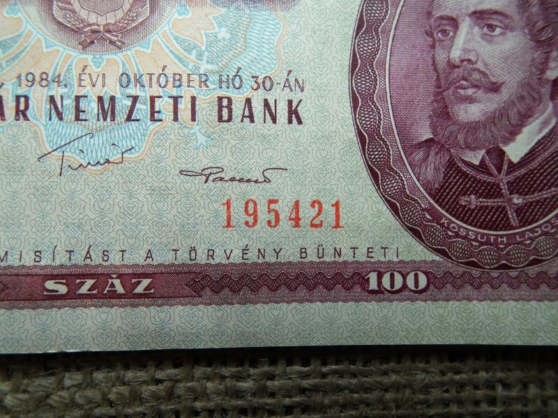 100 forintos bankjegy, 1984, születésnapra