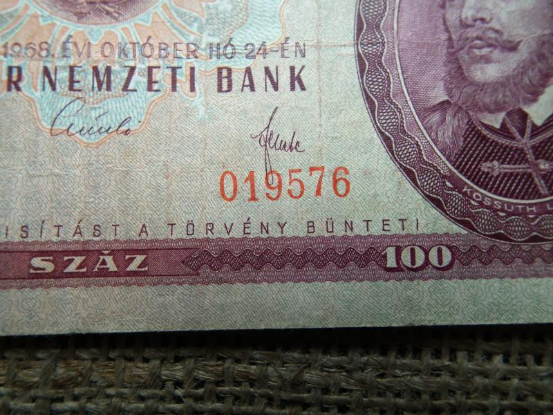 100 forintos bankjegy, 1968, születésnapra