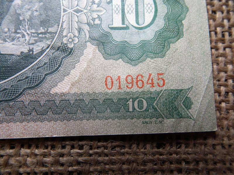 10 forintos bankjegy, 1969, születésnapra